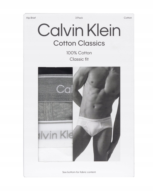 Calvin Klein pánské slipy 3-pack, vícebarevné, M