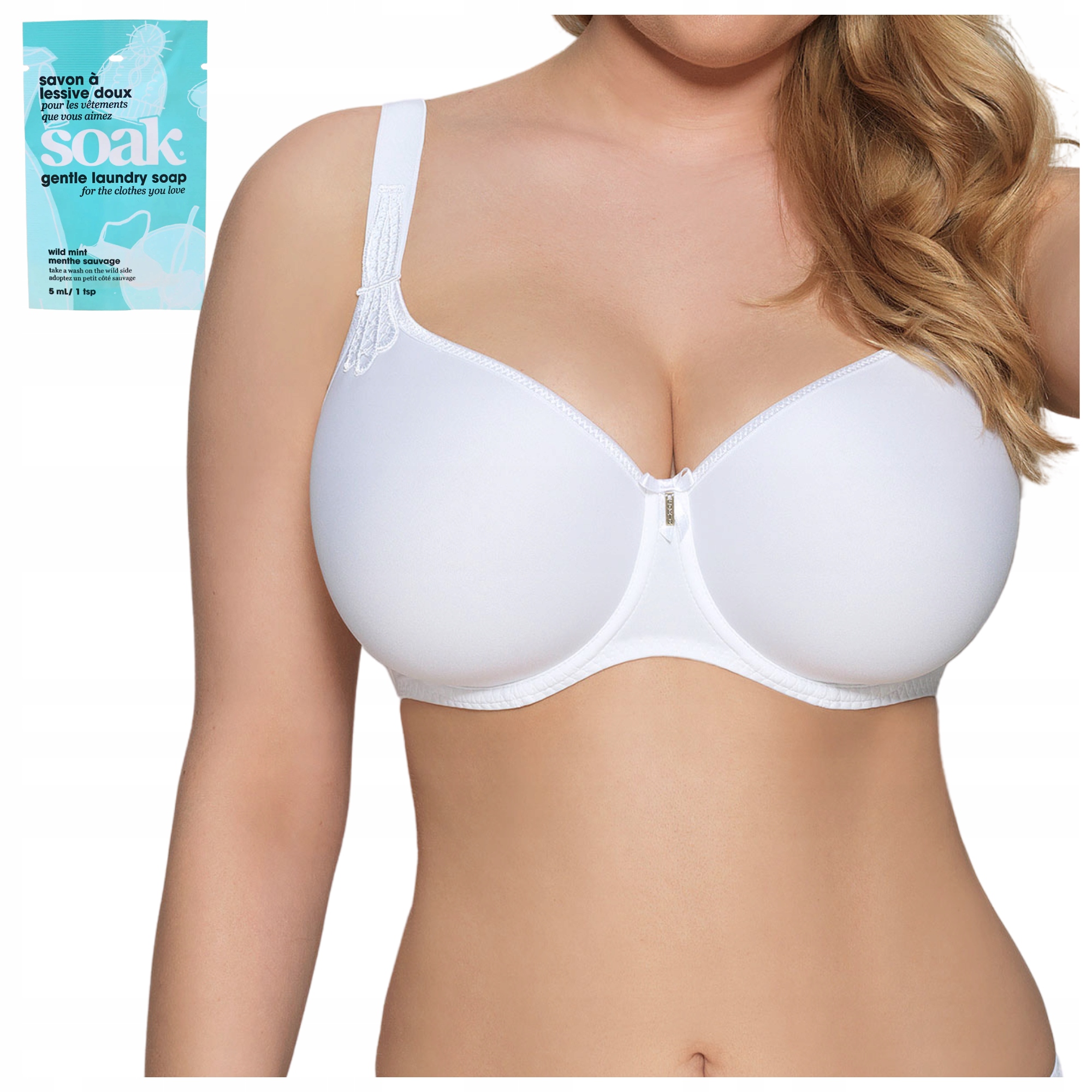 Podprsenka vyztužená hladká podprsenka Corin Virginia bílá Tekutina Bonus 70G