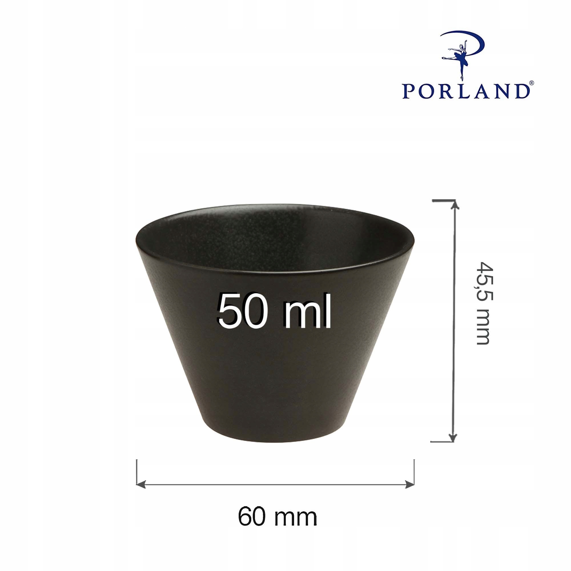 Miska stożkowa Coal 50 ml Pojemność 0.05 l