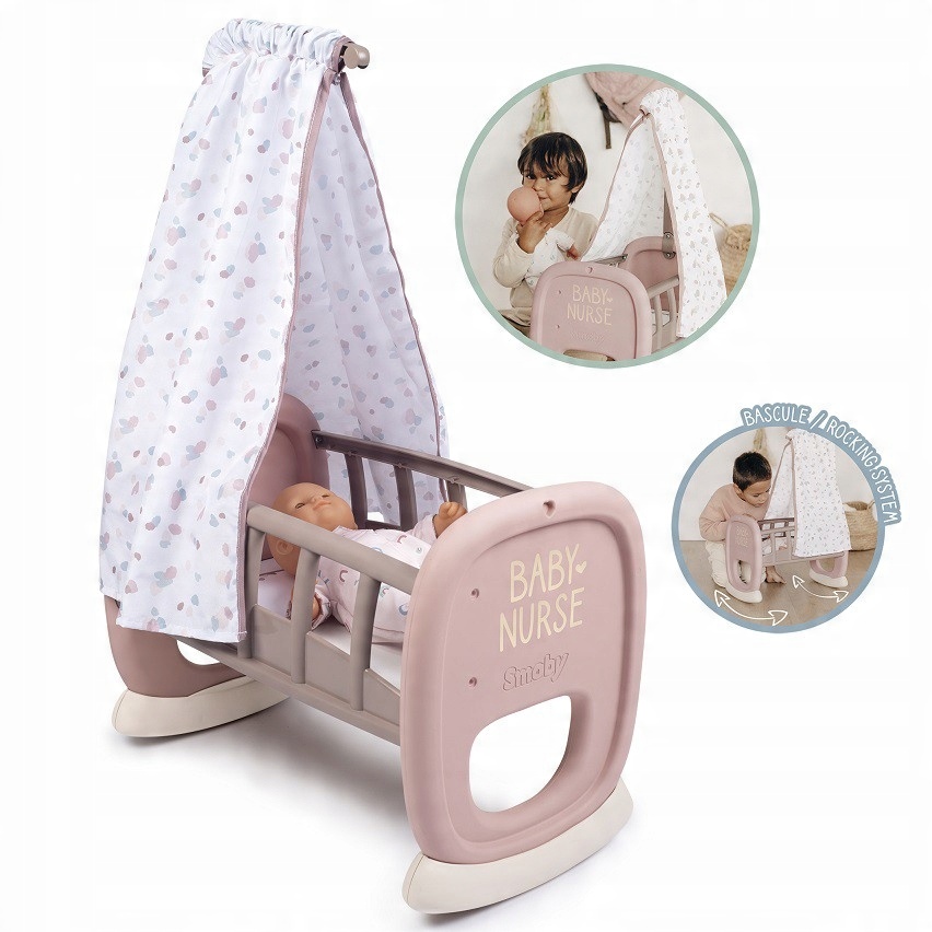 

Smoby Baby Nurse Kołyska Z Baldachimem Dla Lalki