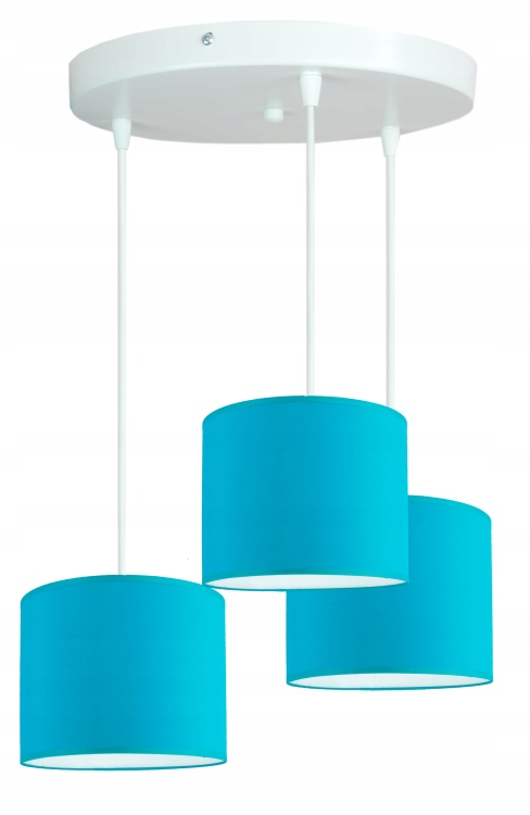 Módní závěsná lampa, stropní lustr, módní tyrkysové stínítko 20 cm Led