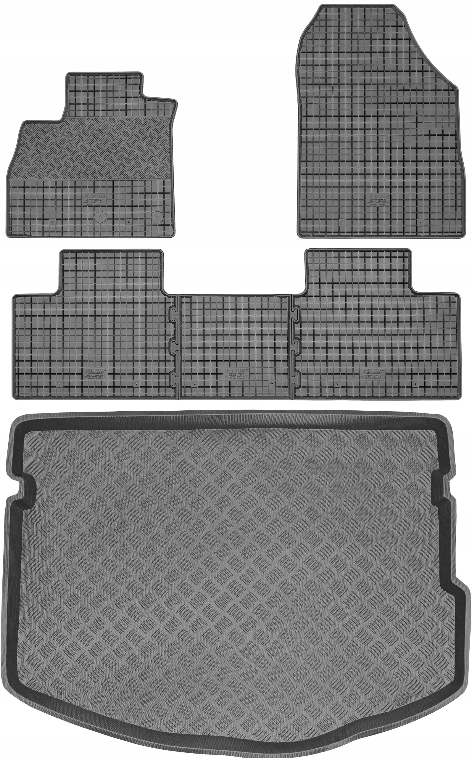 Renault Scenic IV Minivan 2016- Sada kobercov Rigum rohož Mix-Plast