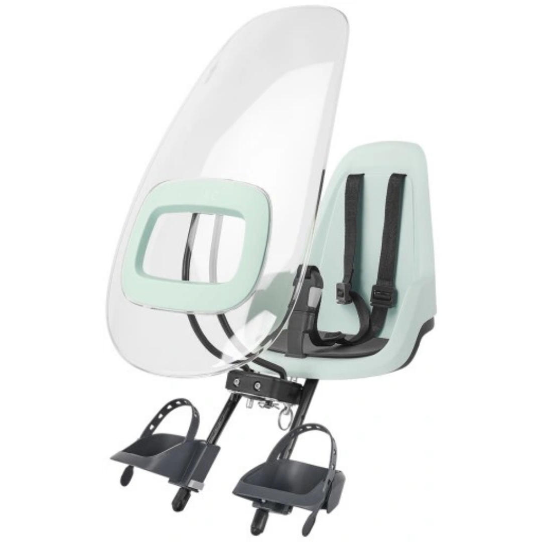 FOTELIK ROWEROWY BOBIKE GO MINI Mint + Osłona 15kg