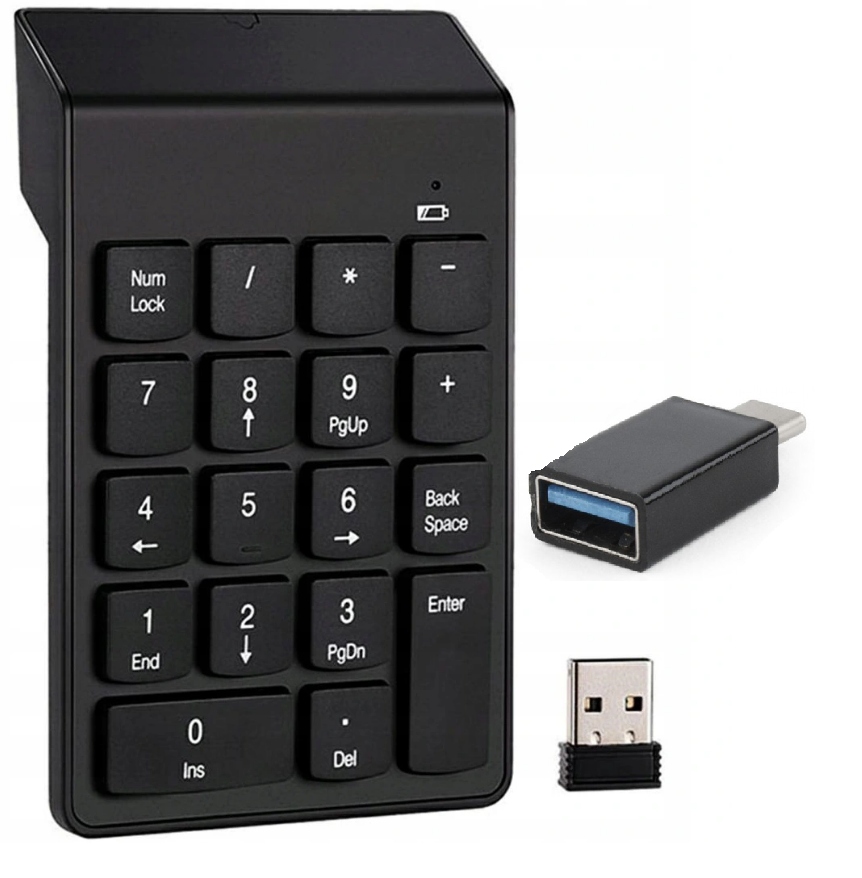 

Mała Bezprzewodowa klawiatura Numeryczna Usb Usb-c