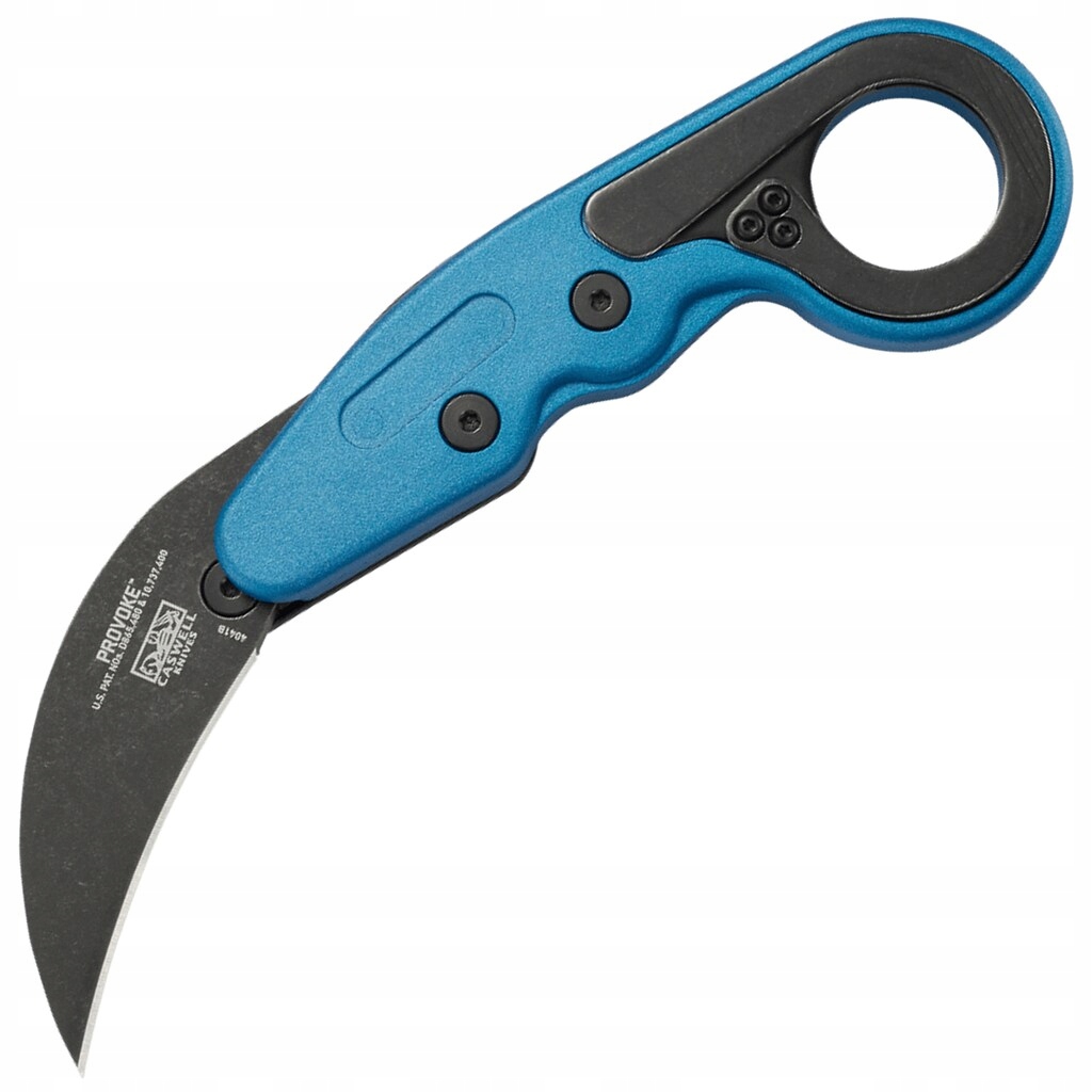 Nůž s klipem Edc Crkt Provoke 1.4116 Grivory modrá metalická barva