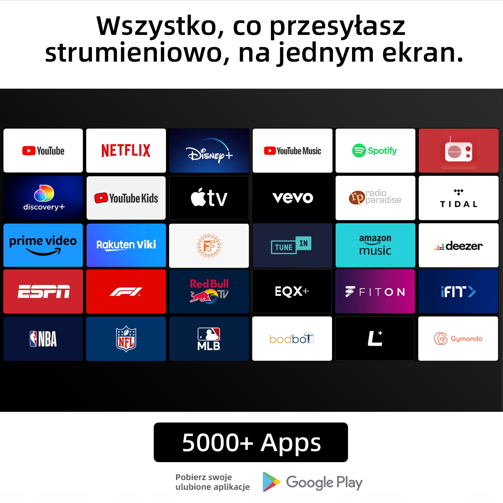 Telewizor QLED CHiQ Android TV U55QH7C 55'' 4K HDR SMART Przekątna ekranu (cale) 55