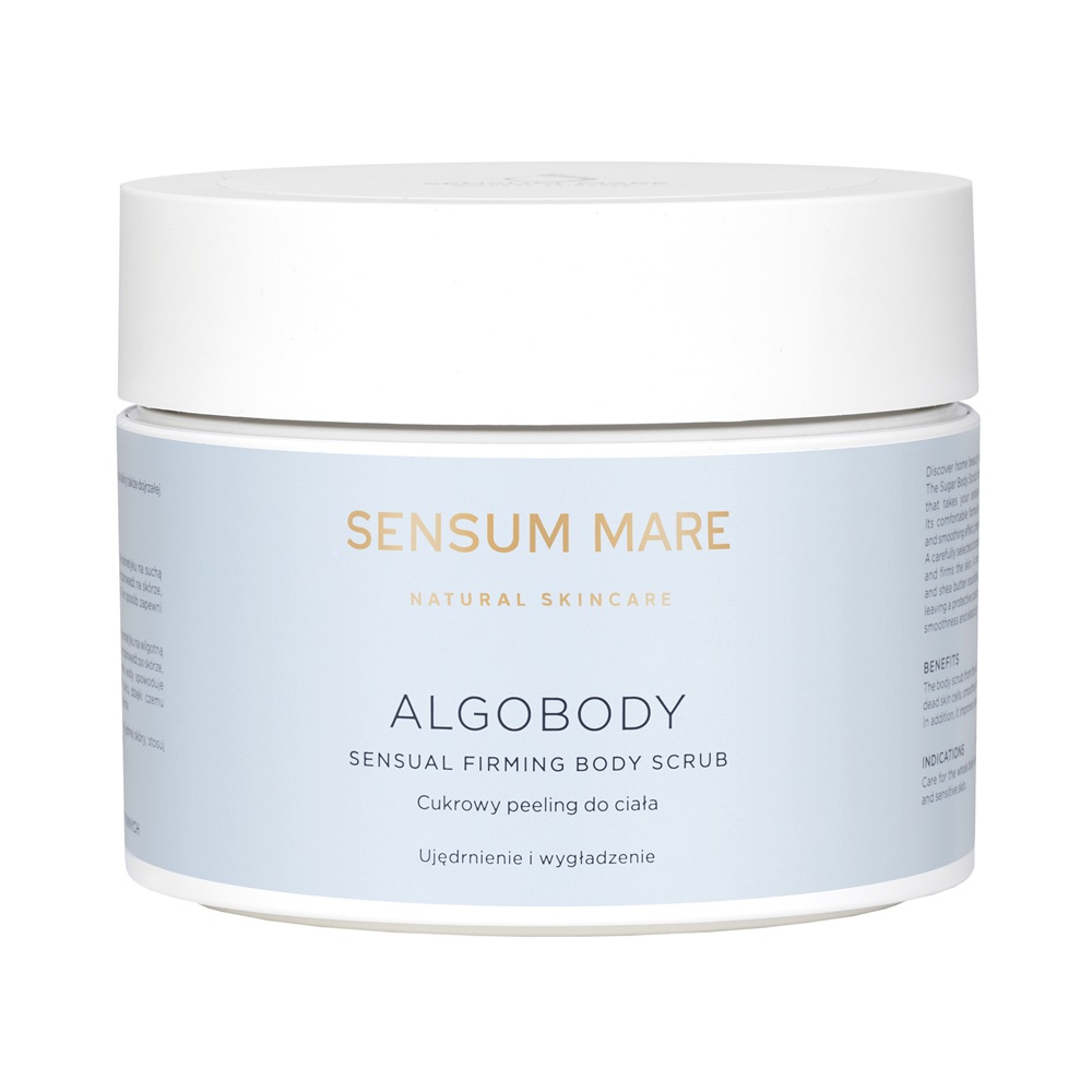 Přírodní zpevňující cukrový tělový peeling Algobody Sensum Mare 300 ml