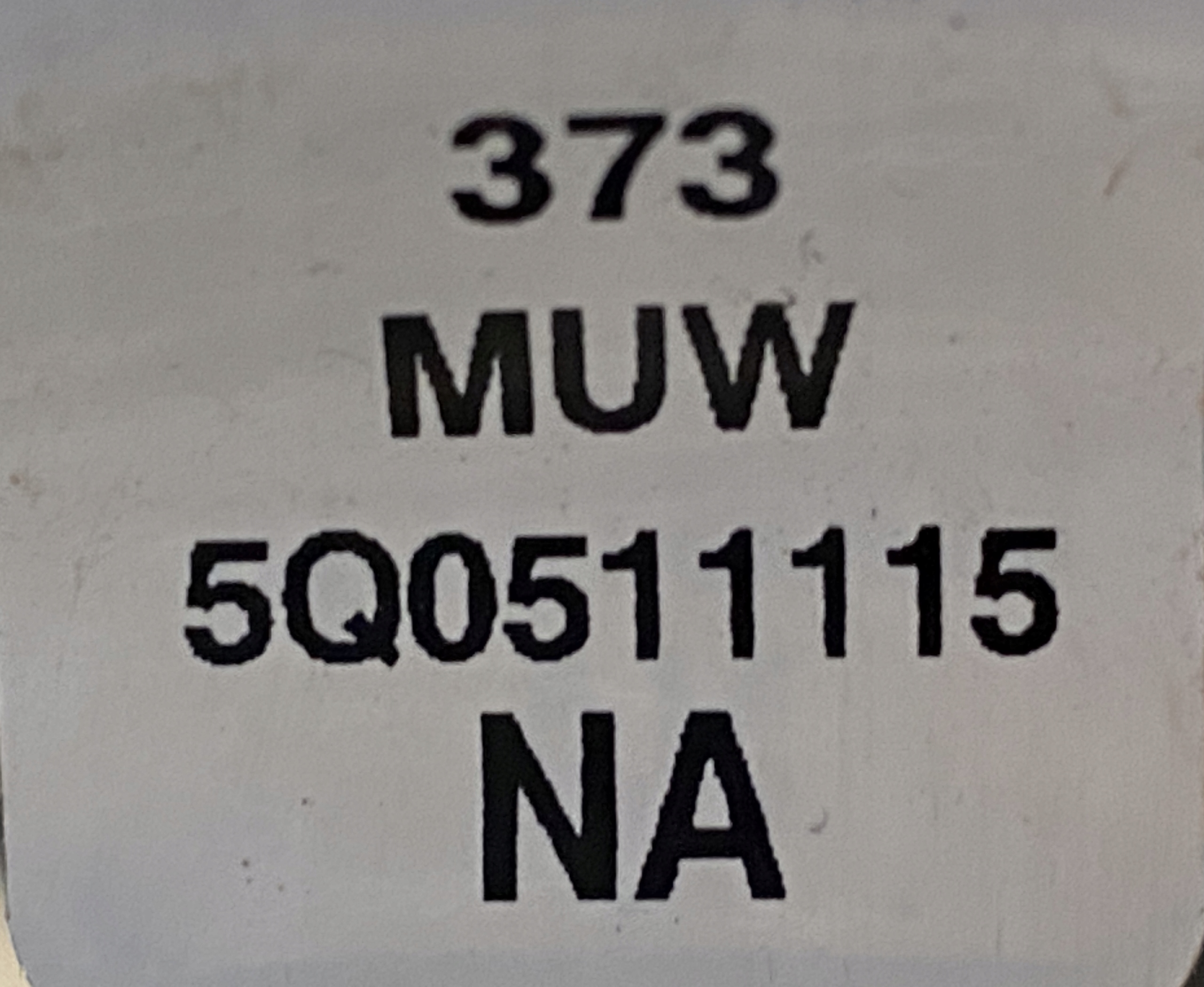 AUDI Q2 Q3 spring springing rear part 5Q0511115NA