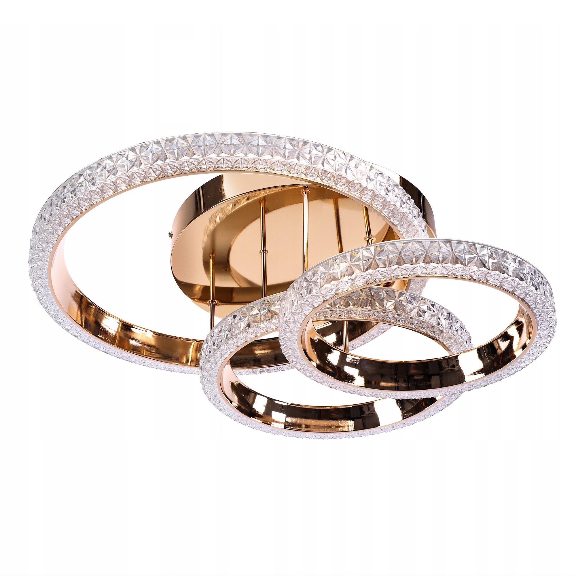 Závesná Led Lampa Ring Poloplafon Led Prstencová Lampa Ružové Zlato