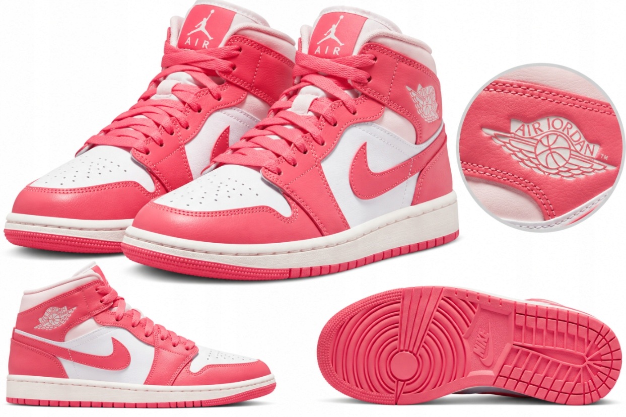 Sportovní boty Nike Air Jordan 1 Mid Strawberries & Cream BQ6472-186 44,5