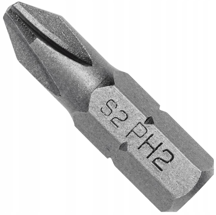 

Końcówki wkrętakowe PH2 25mm stal S2 5 szt Hoegert