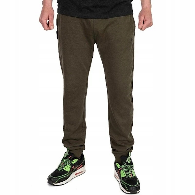 Karpiowe Spodnie Wędkarskie Dresowe Fox Collection Lw Jogger Green/Black L