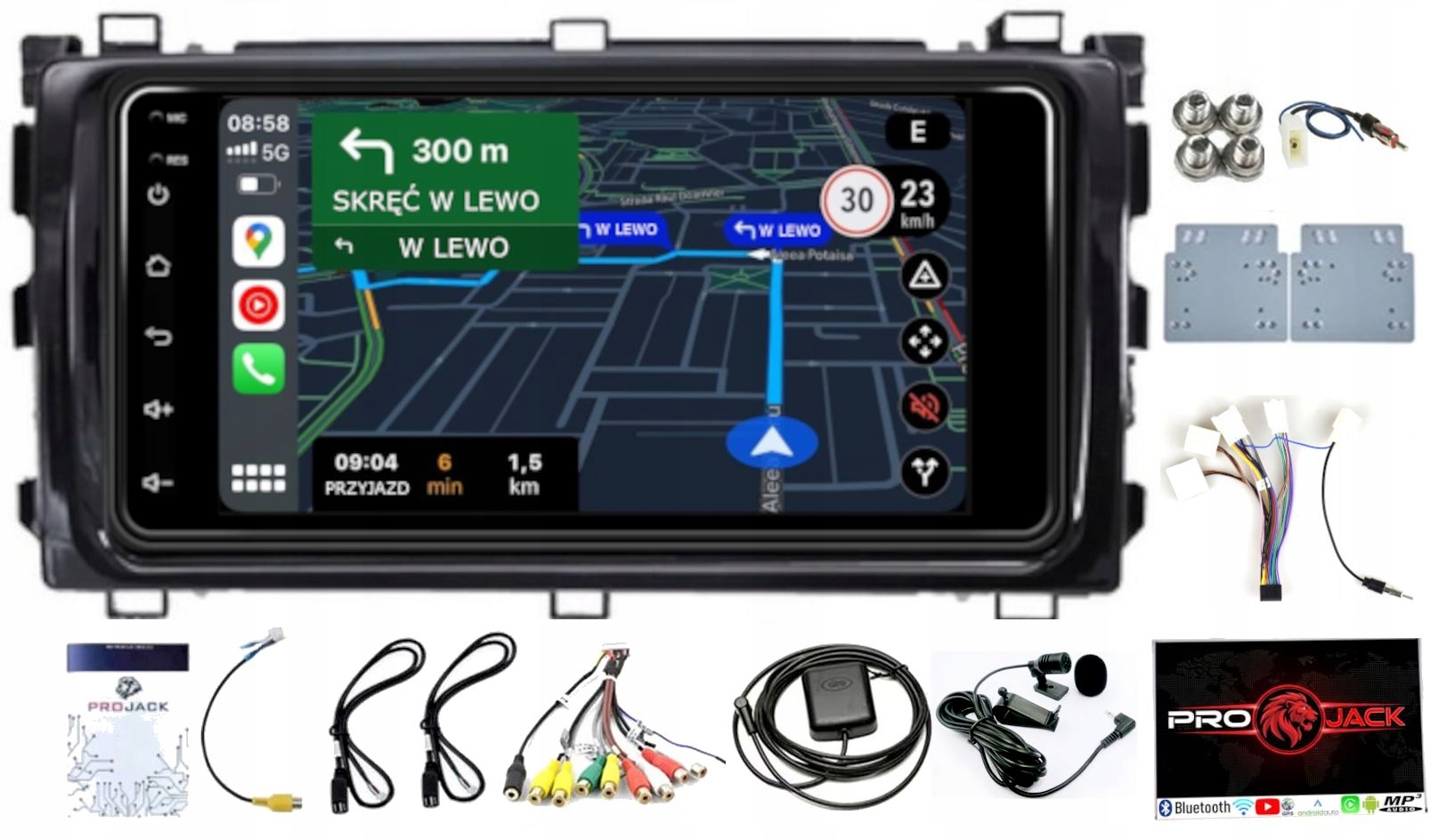 Android Rádio Gps Toyota Auris Corolla 2014-2018 Carplay Wifi Usb 6/128GB