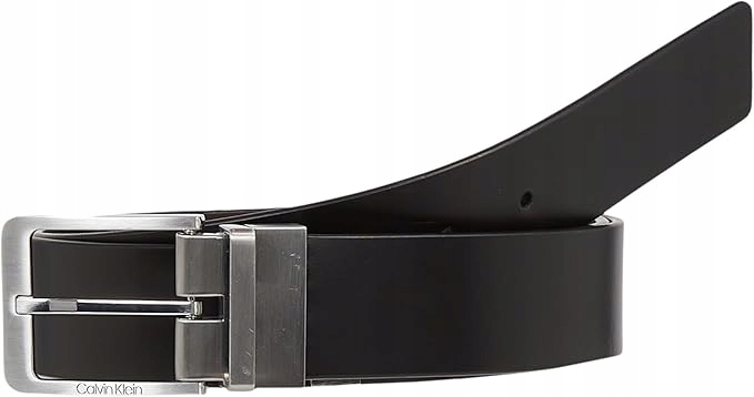 Calvin Klein Černý Pásek Pánský S Klasickou Koženou Sponou 95 cm Jqd