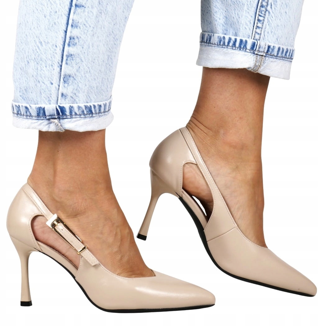 iButy Čelovka Špendlíky Se Zlatou Sponou Béžové Lícové Elegantní Módní Top