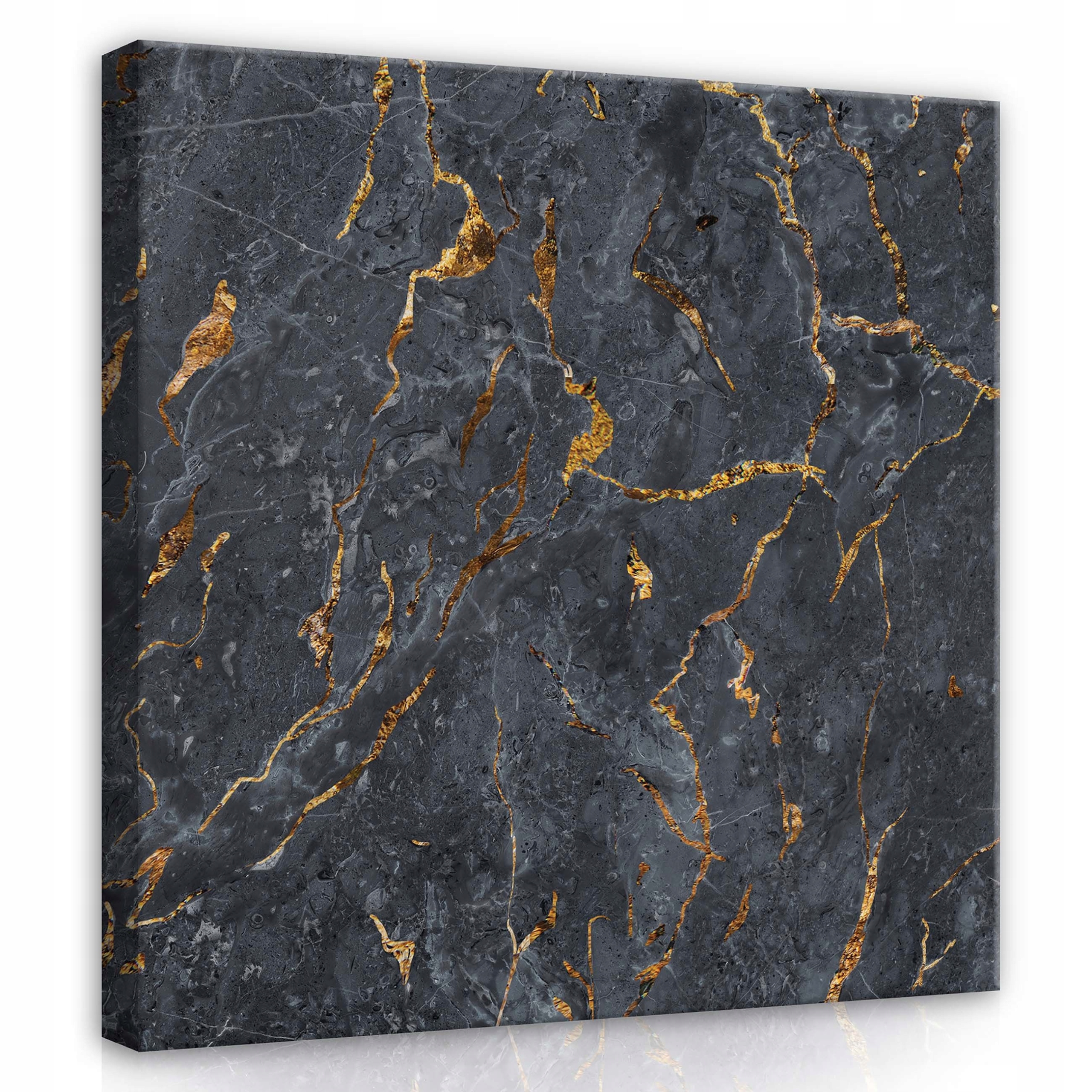Obraz 80x80 Mramor zlato textura abstrakce luxus elegance vzor kámen