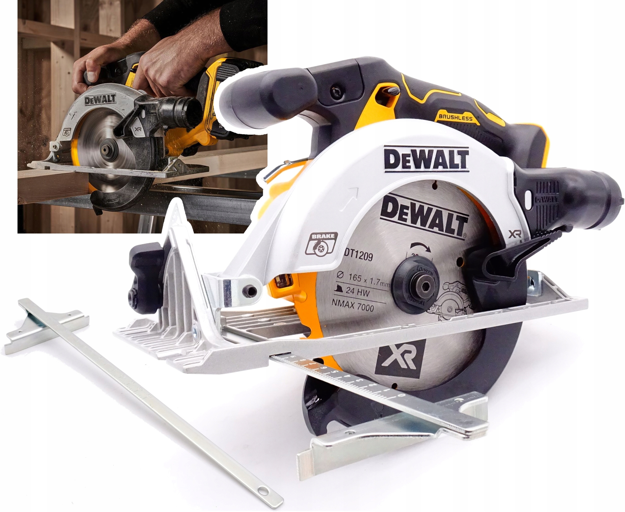 

Dewalt DCS565N Pilarka tarczowa 18V Xr 165mm 20MM