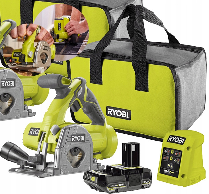 R18MMS-120S Pilarka piła tarczowa uniwersalna bateria ładowarka torba RYOBI