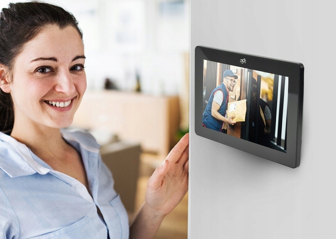 Wideodomofonu Monitor DVS dotykowy TFT LCD 7” P2P Kamera w panelu zewnętrznym Bez regulacji