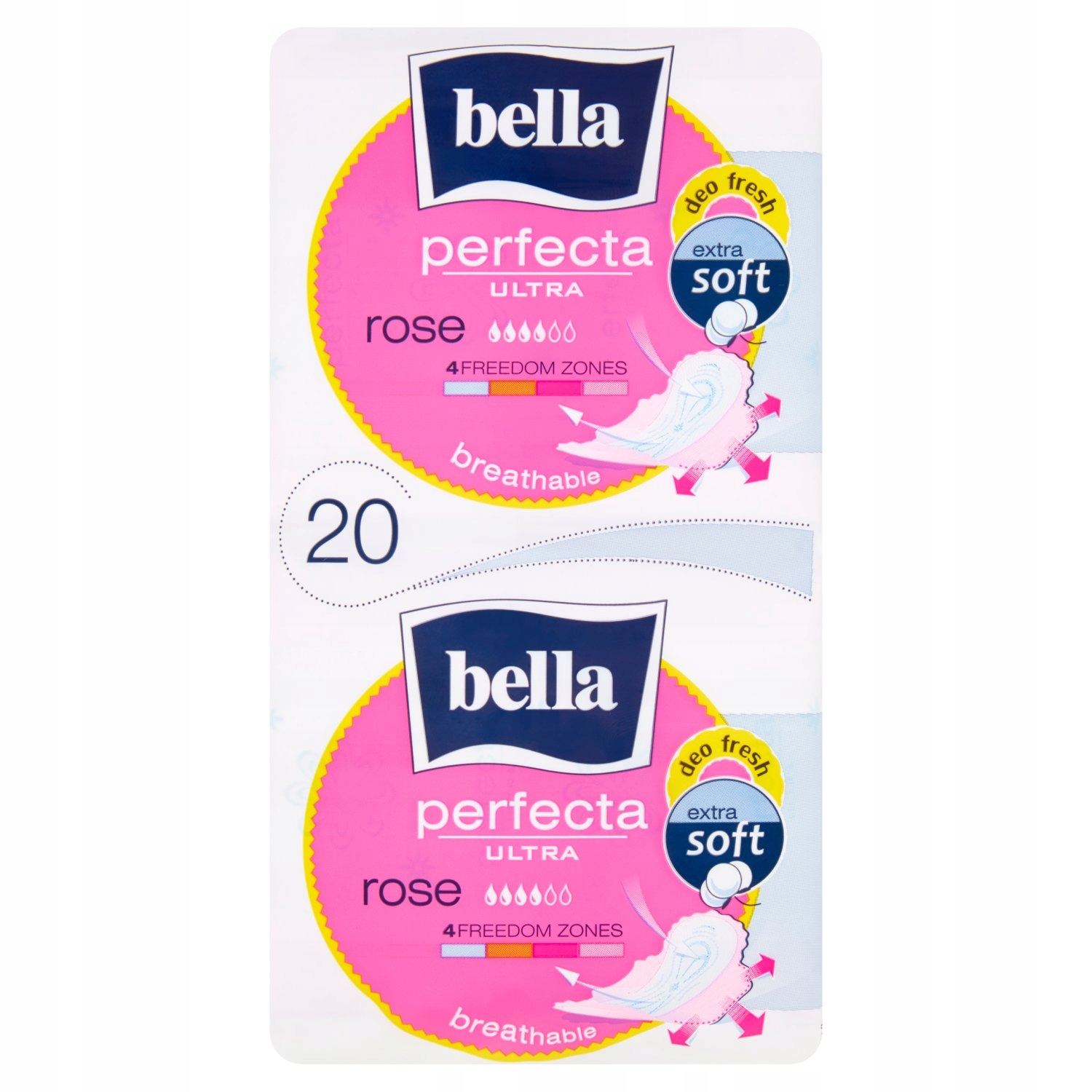 

Bella Perfecta Ultra Rose Podpaski 20 szt