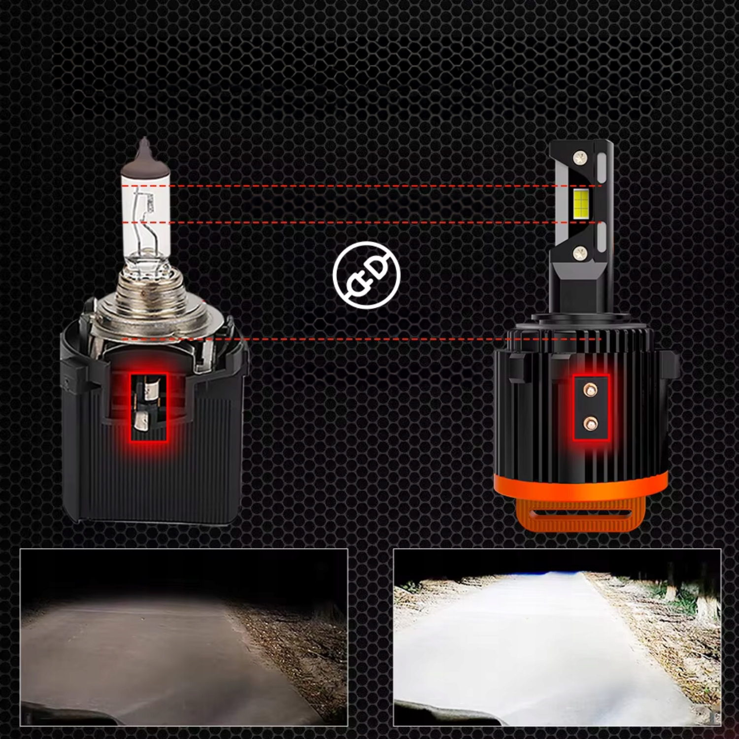 ŻARÓWKI H7 X-7SEVEN CANBUS Z ADAPTEREM DEDYKOWANE DO VOLKSWAGEN / MERCEDES Producent Inny