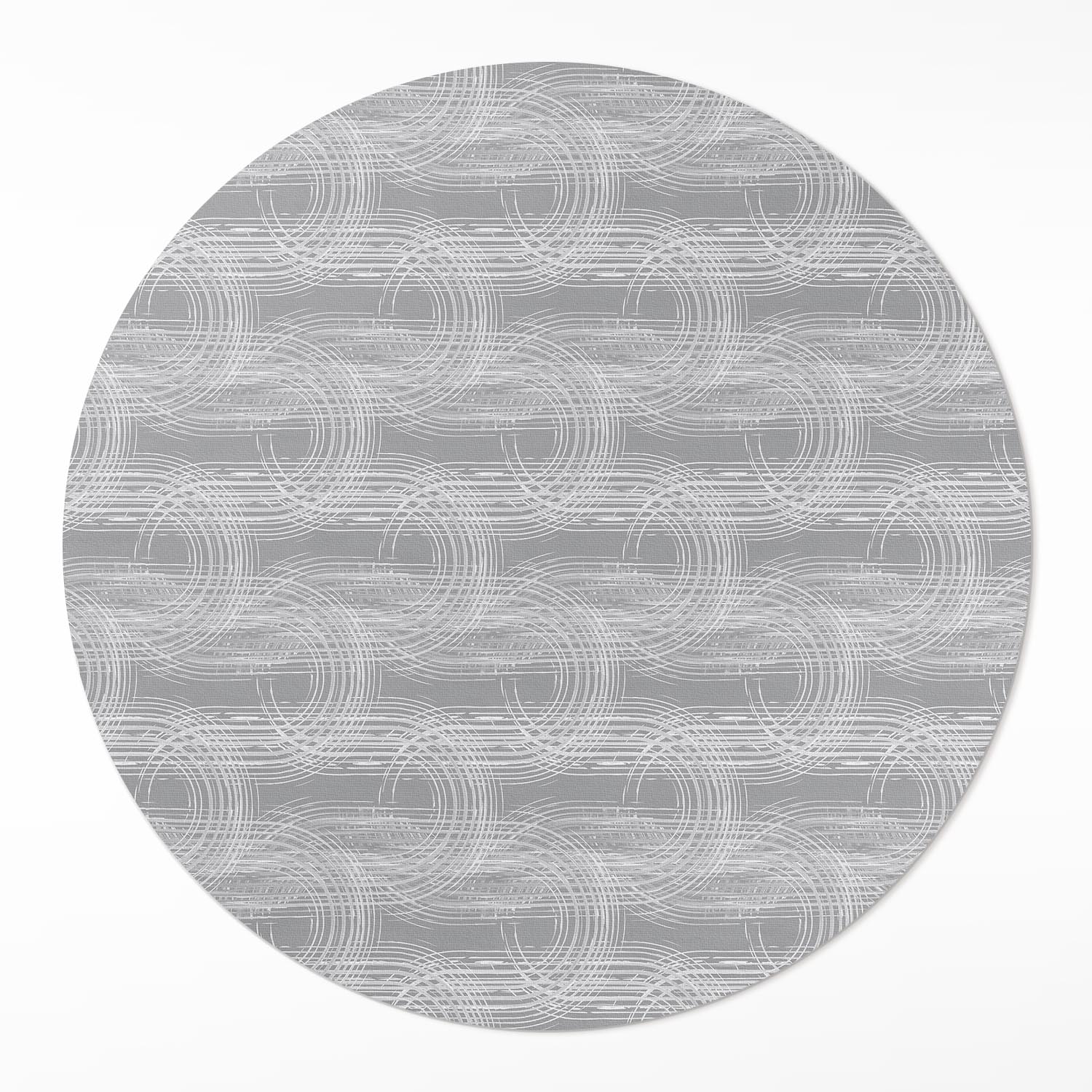 Vinylový okrúhly koberec s grafikou Pravidelné škrabance v štýle boho ⌀ 90 cm