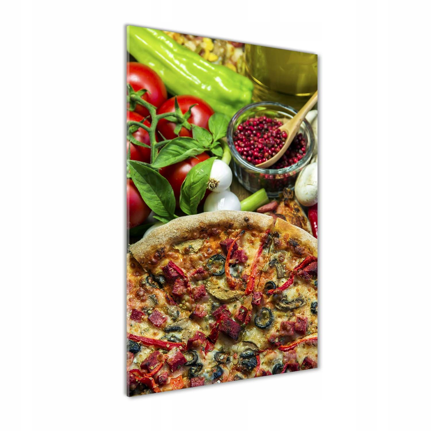 

Nowoczesny foto-obraz akryl na ścianę Pizza 60x120