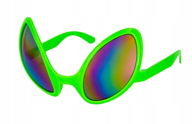 OKULARY imprezowe OBCY kosmita zielone karnawał impreza fotobudka Marka PartyPal
