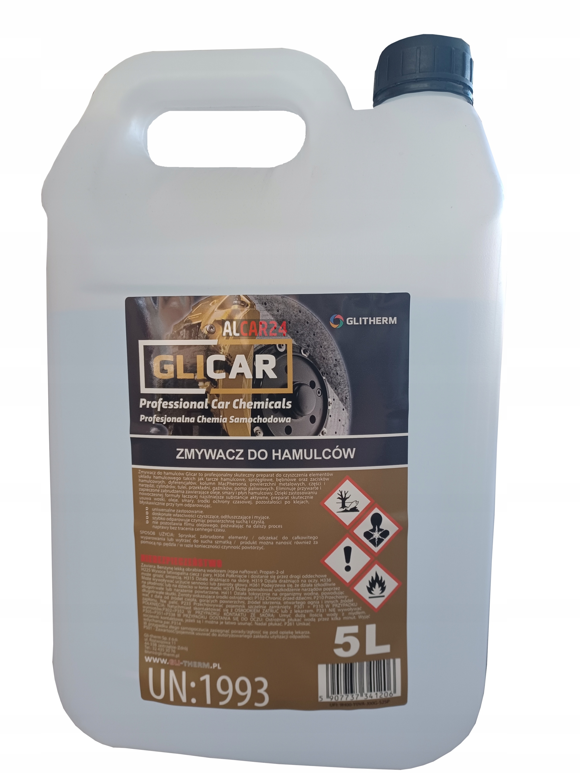

Glicar Zmywacz Do Hamulców Tarcz Brake Cleaner 5L