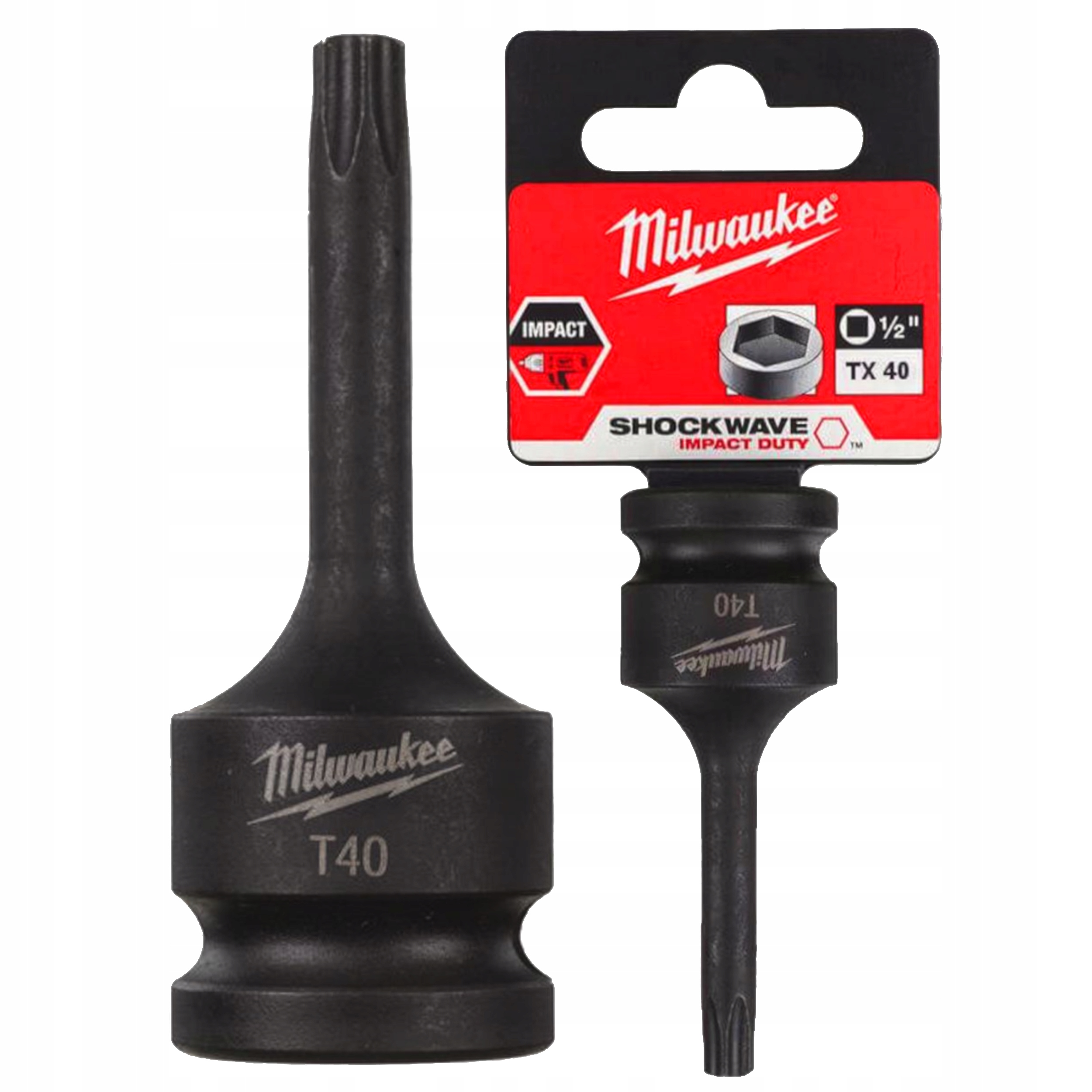 Nasadka Udarowa Torx 1/2 TX40 Klucz Trzpieniowy Długi Końcówka Wkrętarki