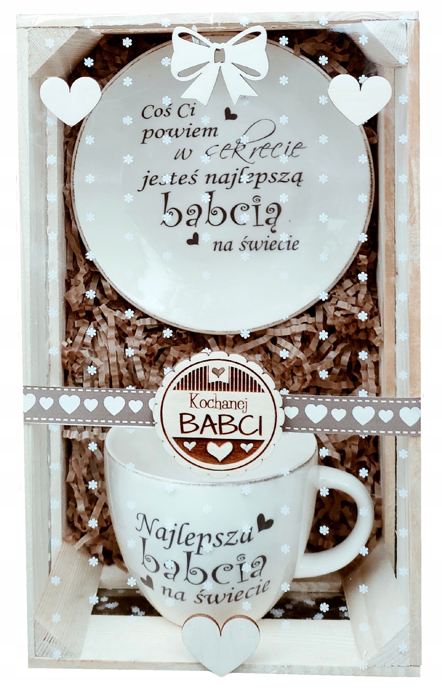 

Kubek Xl,talerzyk,zastawa Na Dzień Babci I Dziadka