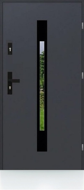 POLSKIE DRZWI ZEWNĘTRZNE GOLIAT BLACK