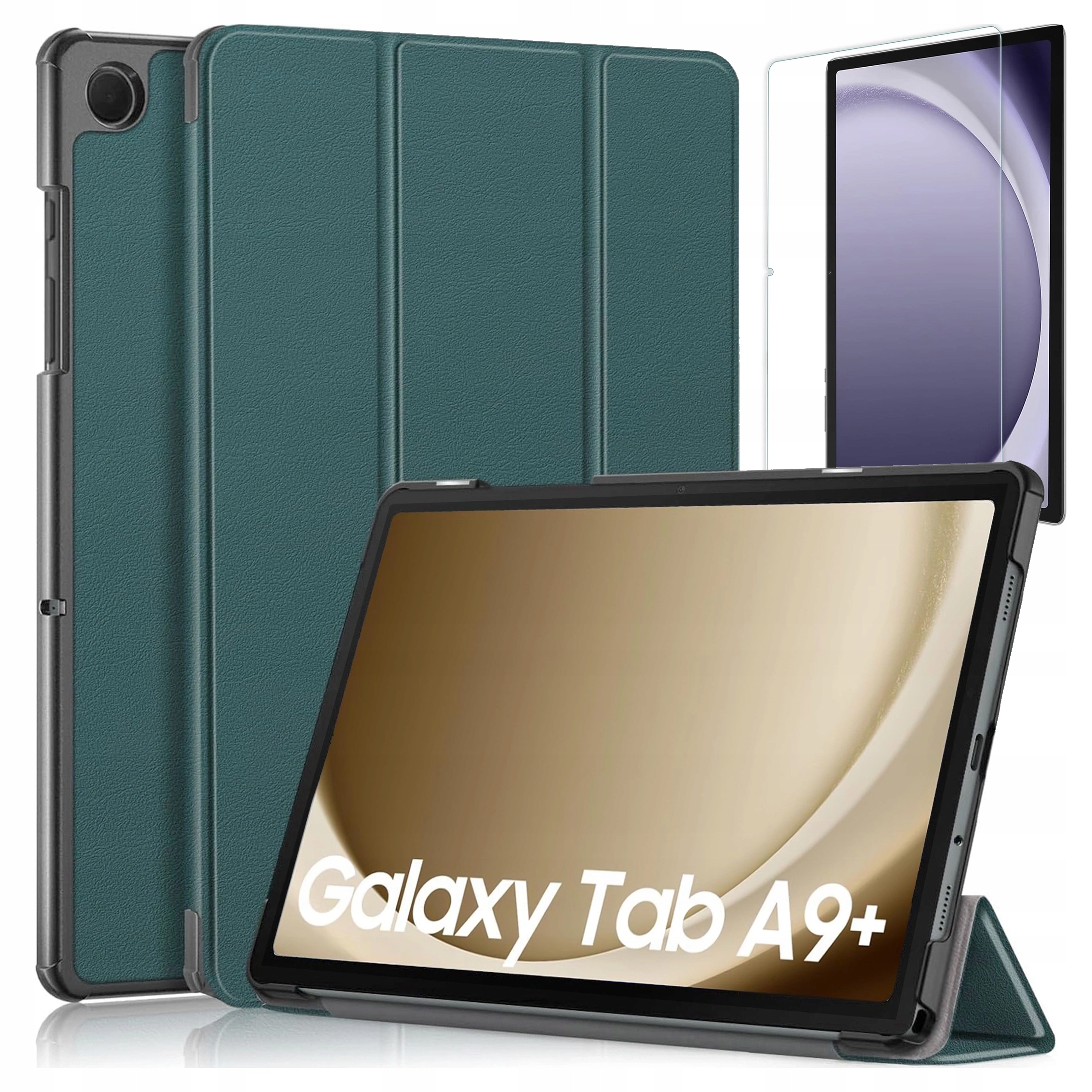 Etui do Samsung Galaxy Tab A9+ Plus 2023 11" Cover Alogy Zielone Szkło