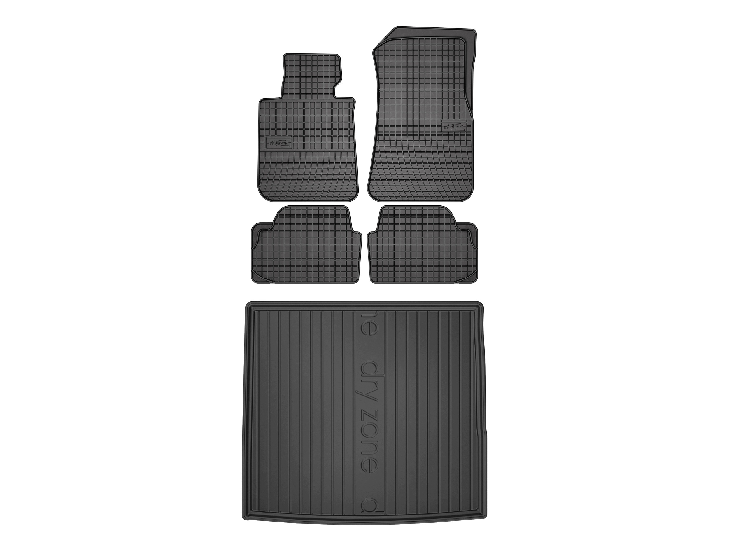 Koberce SolidPRO rohož DryZone pre: Bmw X1 E84 2009-2011 Suv 5 kusov