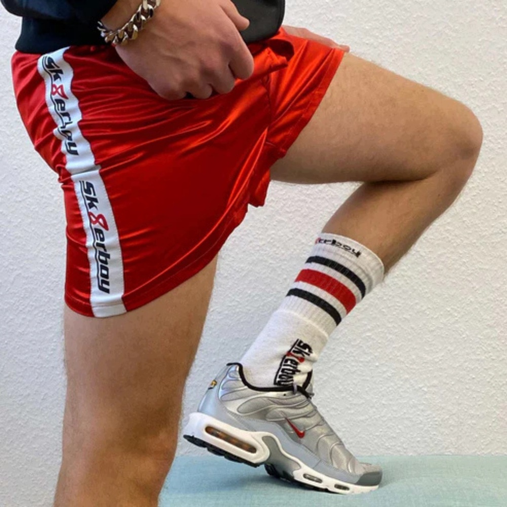 Sk8erboy lesklé boxerky červené M
