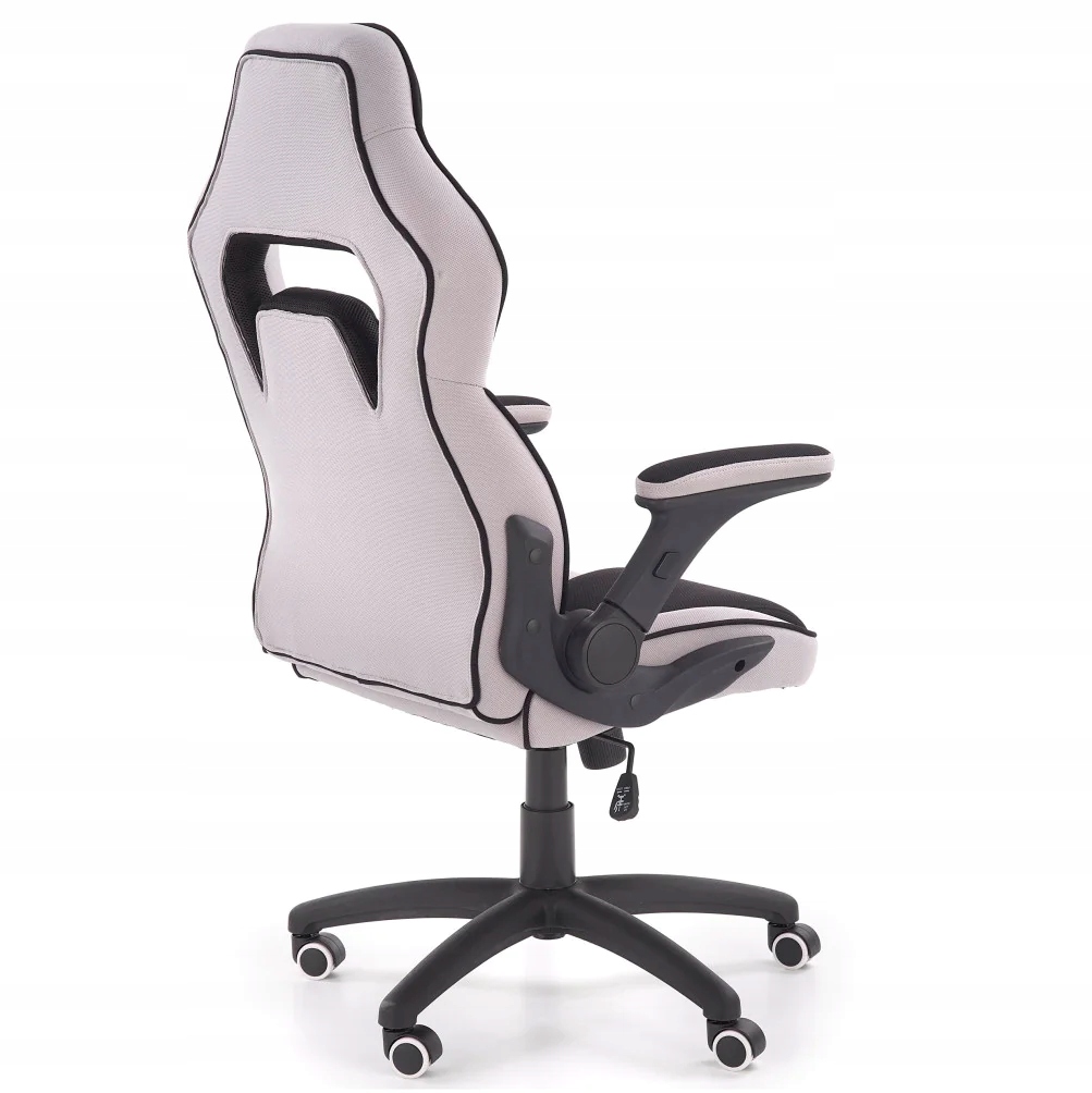 Fotel Gamingowy Obrotowy Krzesło dla Gracza SONIC Szary do Biurka Komputera Typ fotel