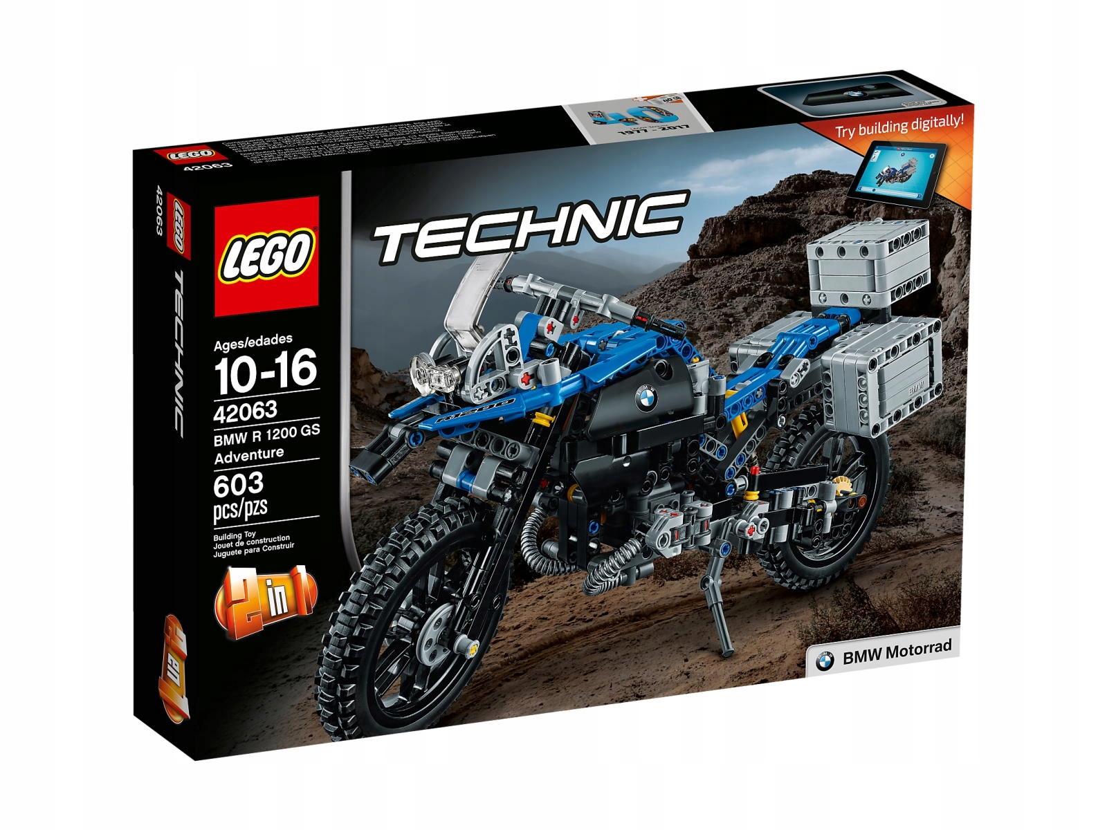 Lego Technic 42063 Motocykl R 1200 Gs Nové