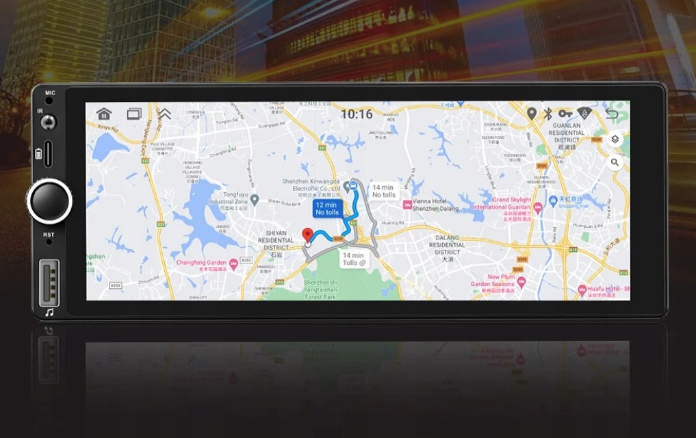 Radio uniwersalne 2 GB 32 ROM ANDROID 1DIN 6.9'' BT GPS WIFI ZEST. GŁOŚN Marka inna