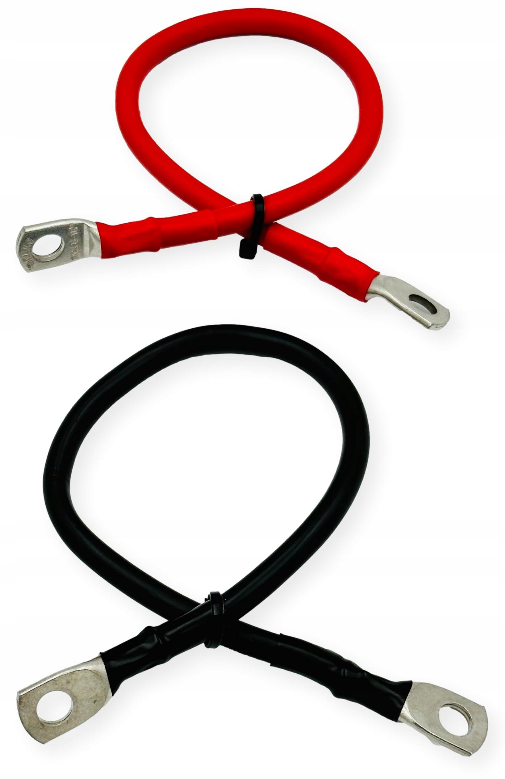 Przewód kabel linka Lgy 35 35mm2 do łączenia akumulatorów 100cm 1m M8 2 szt