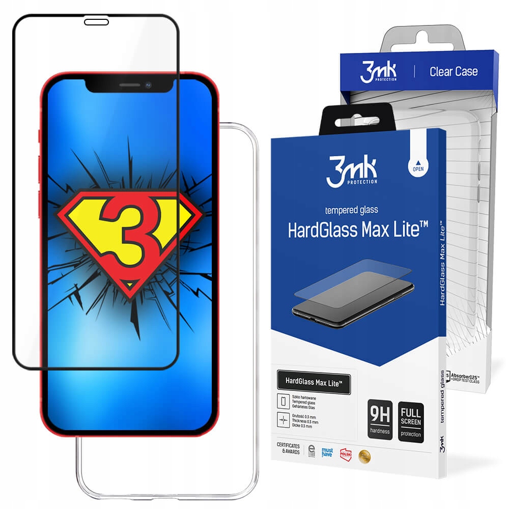 

Etui 3mk Clear Case do iPhone 12 / 12 Pro + Szkło