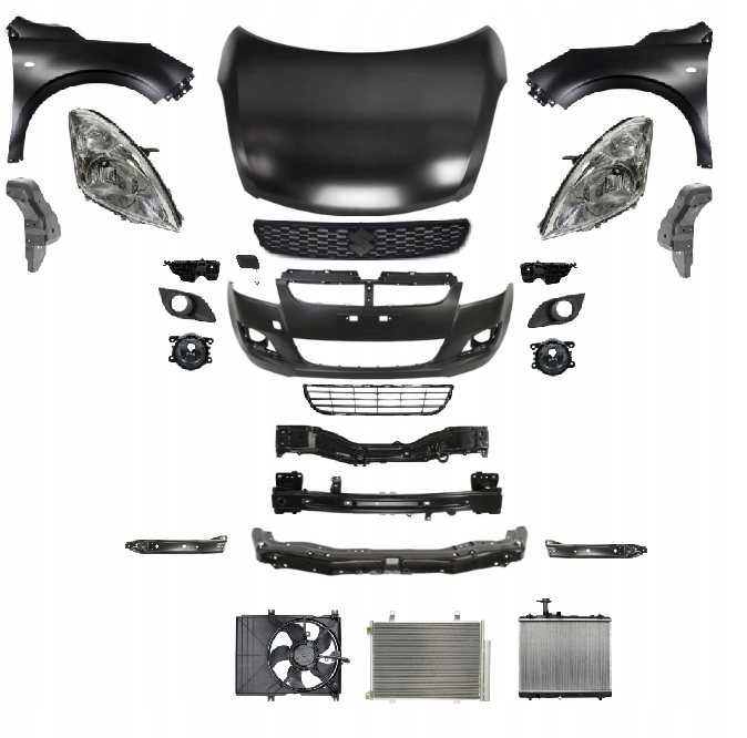 SUZUKI SWIFT IV 4 2010-2013 KOMPLETNY PRZÓD MASKA