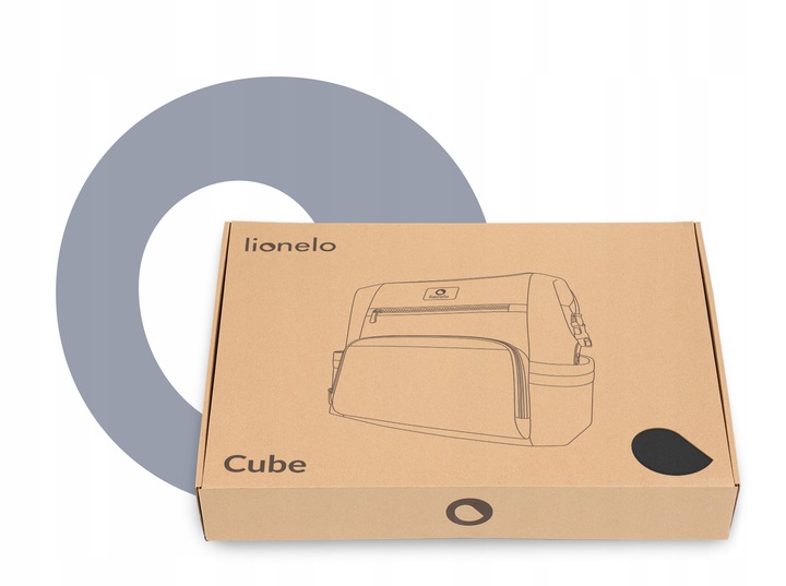 ORGANIZER TORBA PLECAK DO WÓZKA LIONELO CUBE DUŻA Szerokość (dłuższy bok) 36 cm