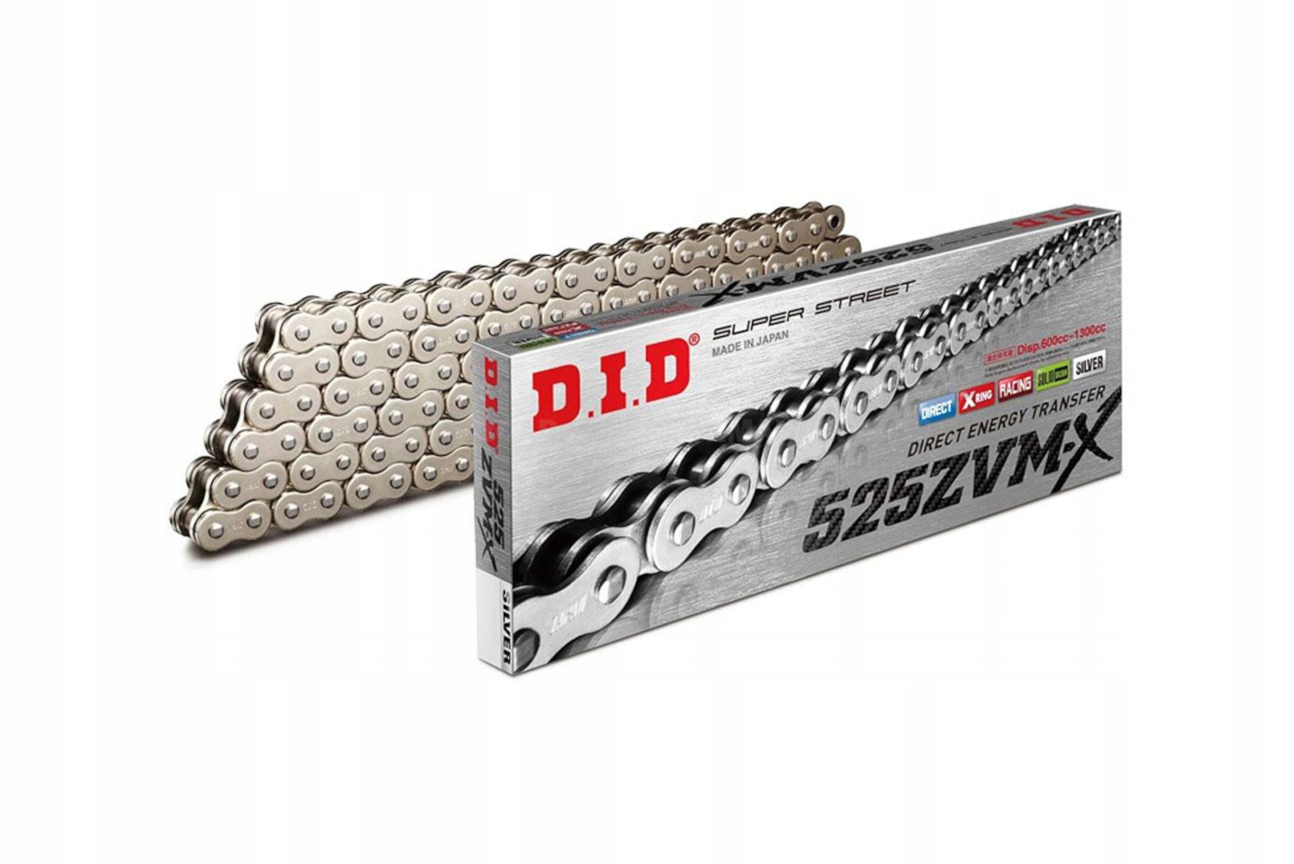 Hnací Řetěz DID 525 Ss Zvmx 108 Článků X-kroužek