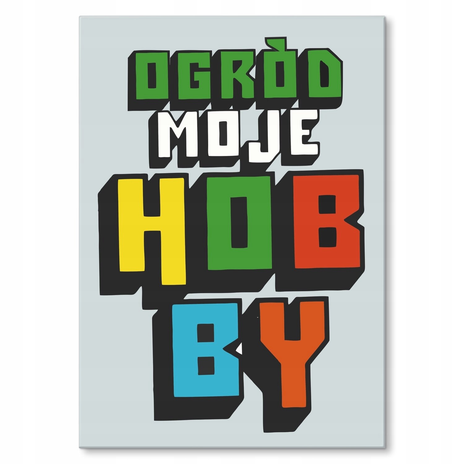 Kovový plakát Moje hobby zahrada Dárek 22 x 31 cm