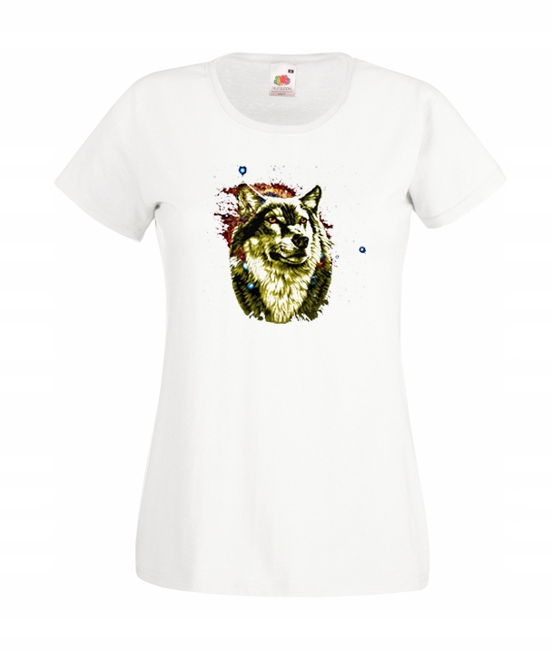 

Xs Koszulka Damska Wilk Szary Księżyc Wolf Wzory