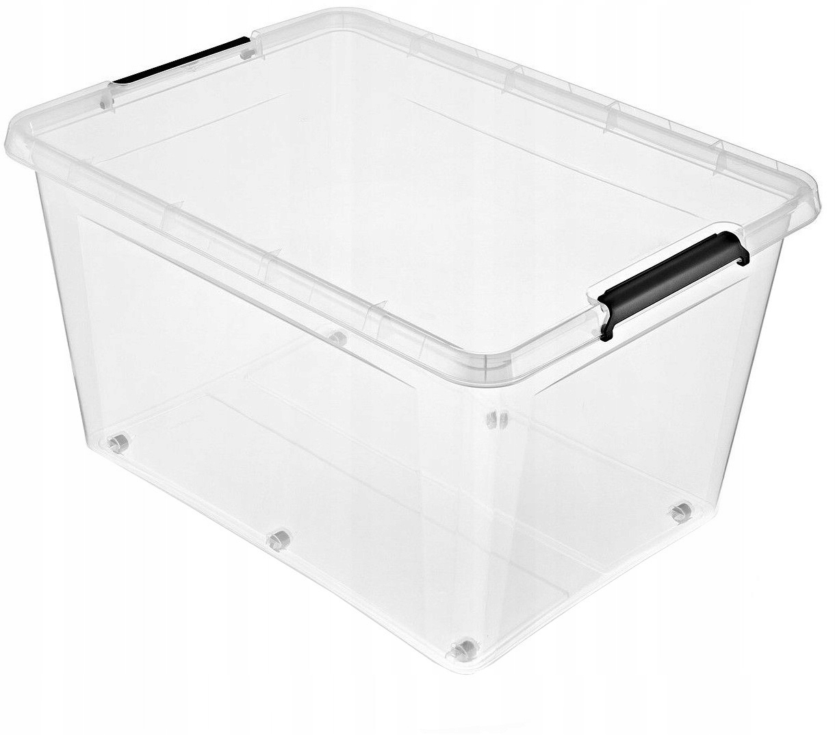 POJEMNIK KOSZ PUDEŁKO PLASTIKOWY DUŻY NA ZABAWKI Z POKRYWĄ 145 L