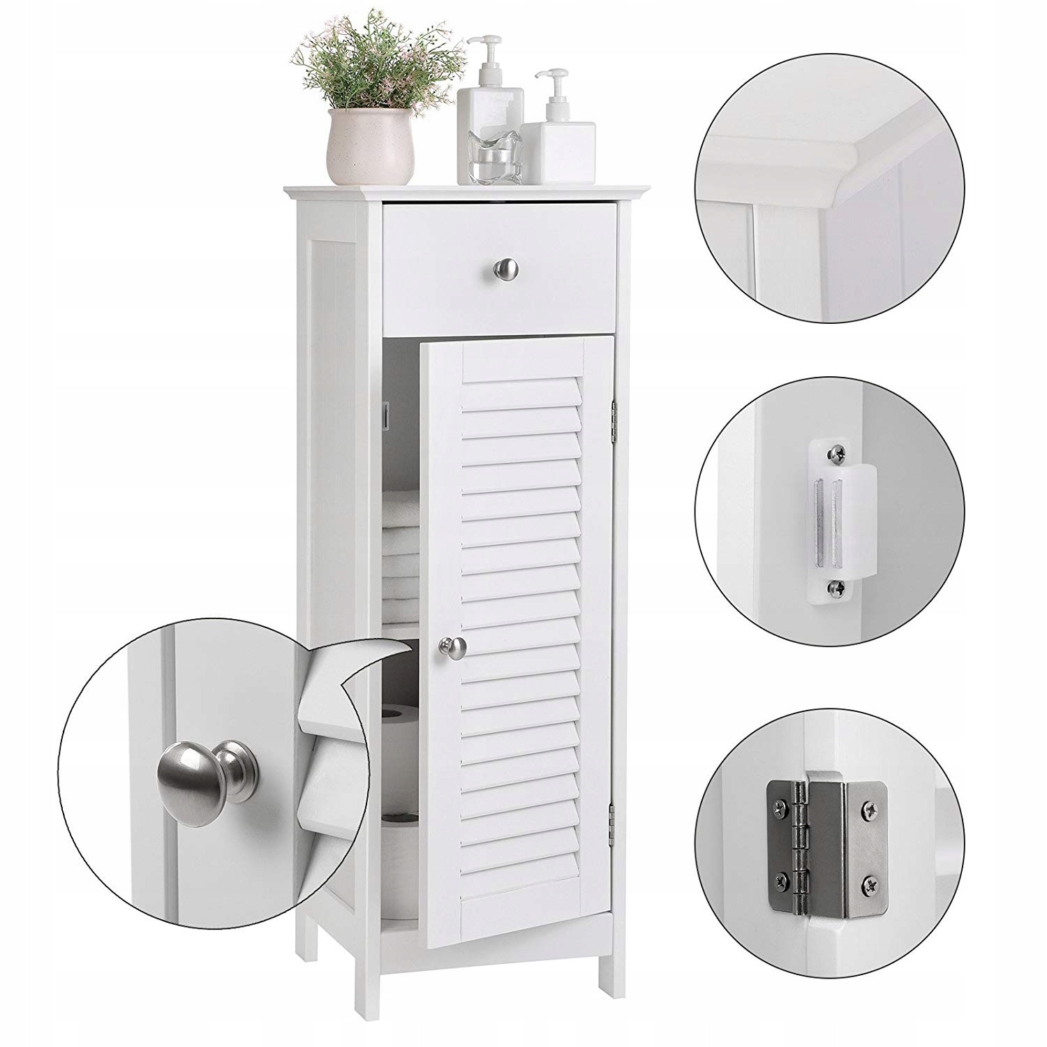 SZAFKA ŁAZIENKOWA, REGAŁ, PÓŁKA SŁUPEK DO ŁAZIENKI Głębokość mebla 30 cm