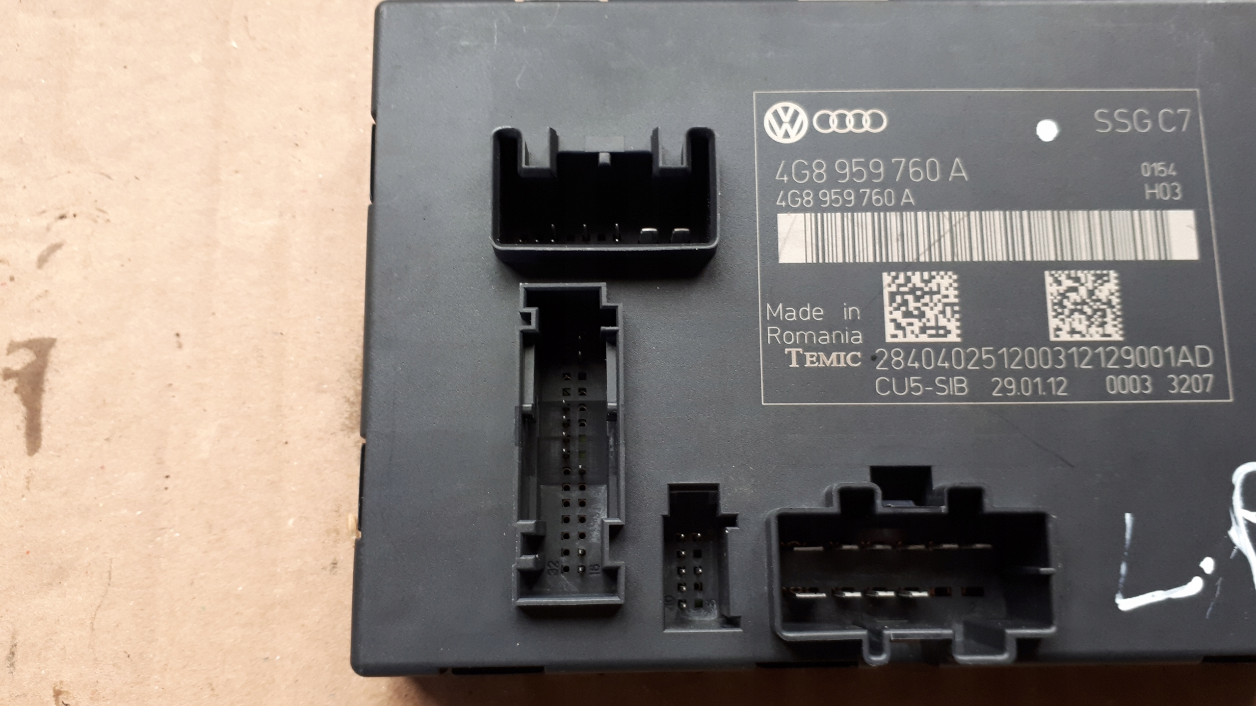 A7 4G module control unit seat 4G8959760A A6 C7