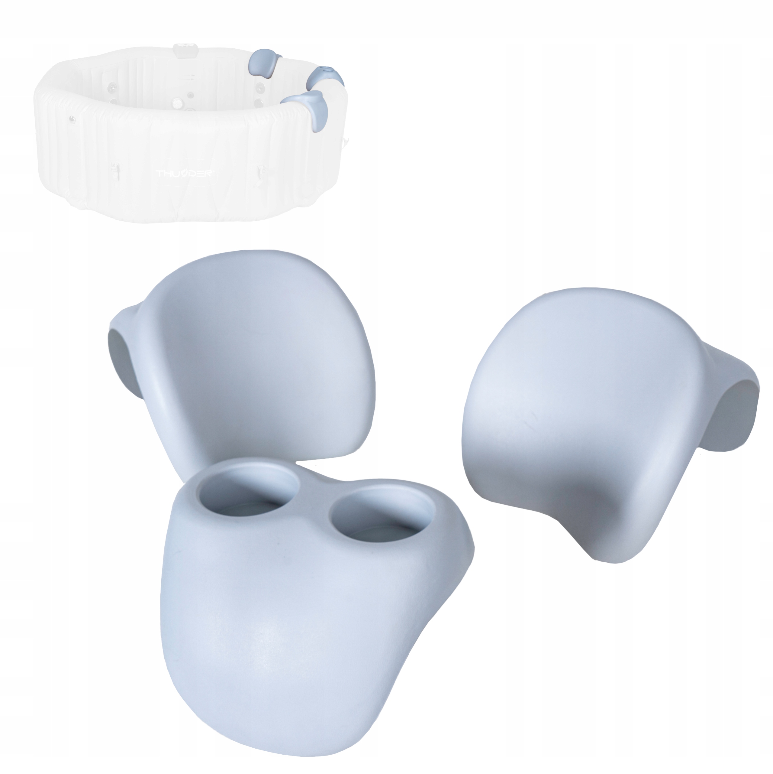 Poduszki z uchwytem na 2 napoje do dmuchanego SPA