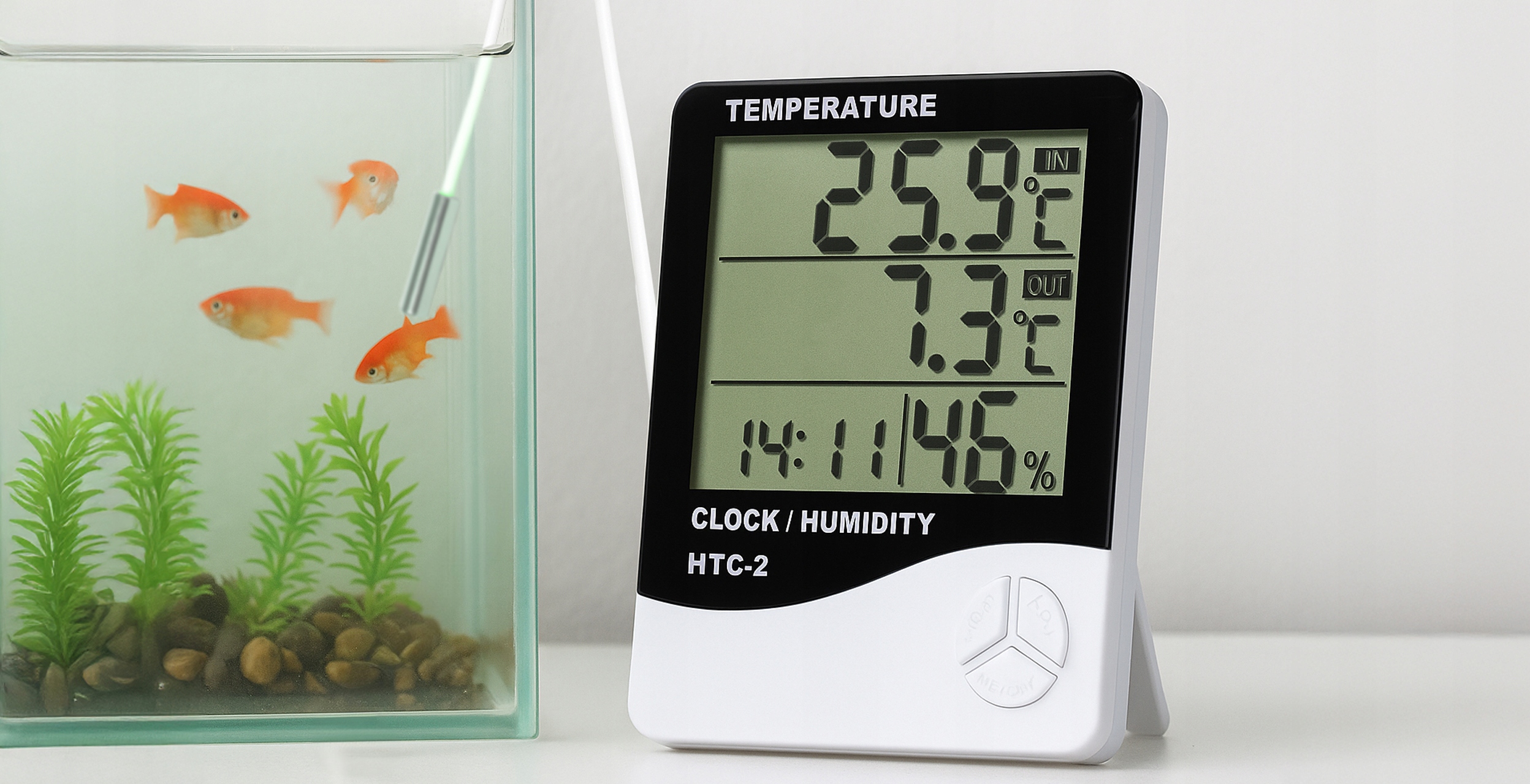 3X IDŐJÁRÁS ÁLLOMÁS IDŐJÁRÁS HŐMÉRŐ SZOBA HIGROMÉTER MINI SZETT Szín fehér